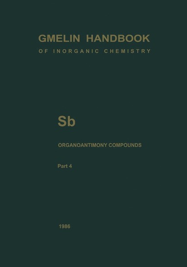 bokomslag Sb Organoantimony Compounds Part 4