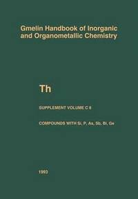bokomslag Th Thorium Supplement Volume C 8