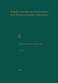bokomslag S Sulfur-Nitrogen Compounds