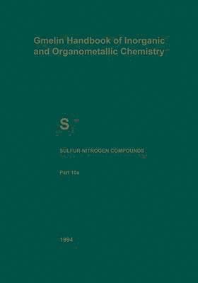 bokomslag S Sulfur-Nitrogen Compounds