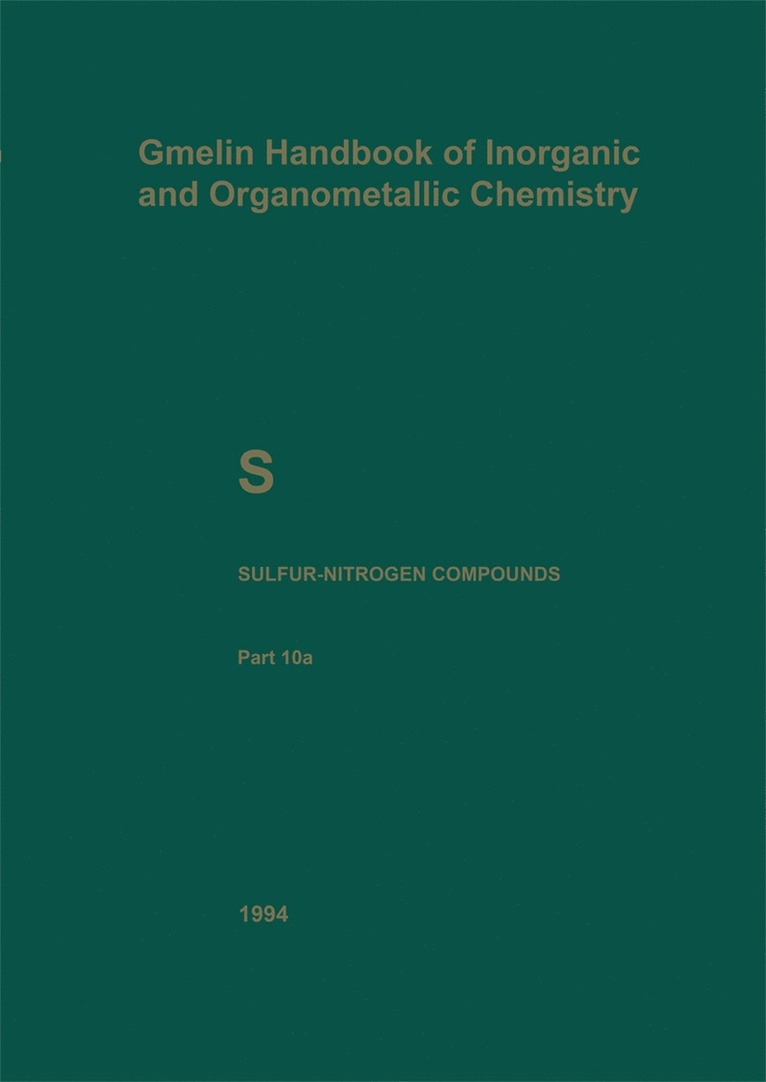 S Sulfur-Nitrogen Compounds 1