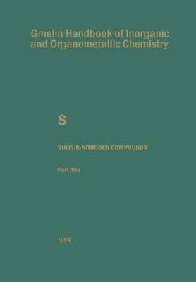 bokomslag Sulfur-Nitrogen Compounds