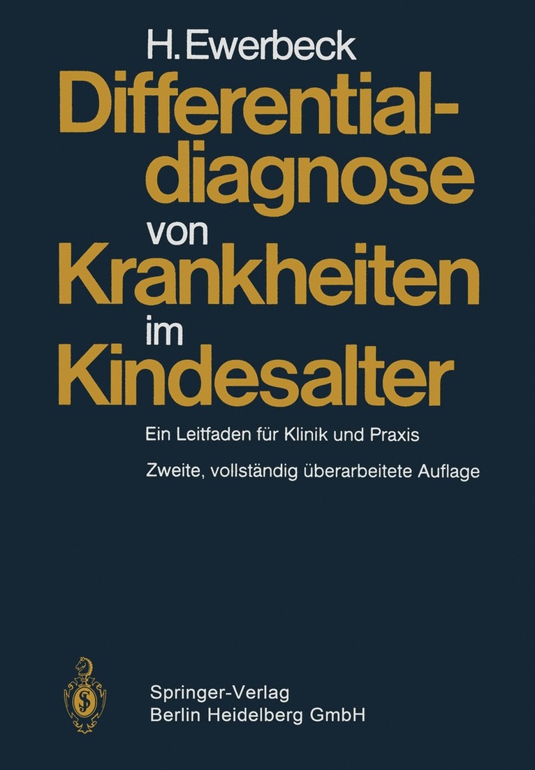 H. Ewerbeck - Differentialdiagnose von Krankheiten im Kindesalter, Häftad