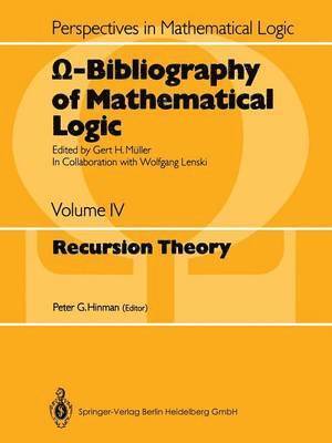 bokomslag -Bibliography of Mathematical Logic