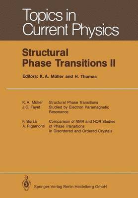 Structural Phase Transitions II 1