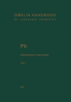 bokomslag Pb Organolead Compounds