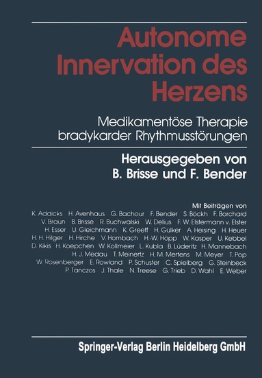 bokomslag Autonome Innervation des Herzens