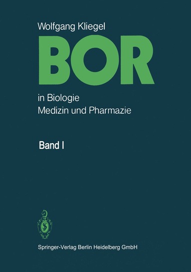 bokomslag Bor in Biologie, Medizin und Pharmazie