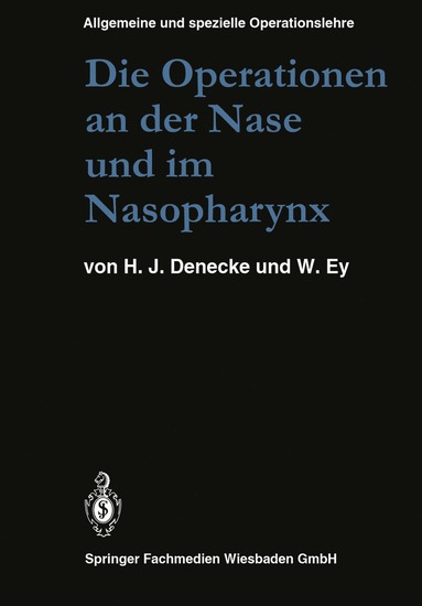 bokomslag Die Operationen an der Nase und im Nasopharynx