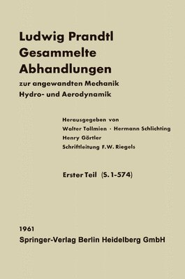 Ludwig Prandtl Gesammelte Abhandlungen 1