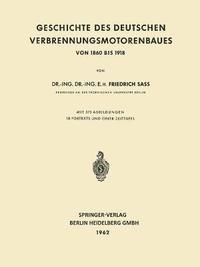 bokomslag Geschichte des Deutschen Verbrennungsmotorenbaues