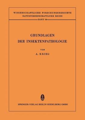 bokomslag Grundlagen der Insektenpathologie