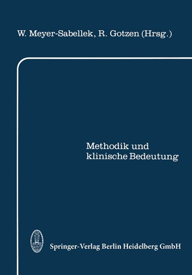 W. Meyer-Sabellek, R. Gotzen - Indirekte 24-Stunden Blutdruckmessung, Häftad