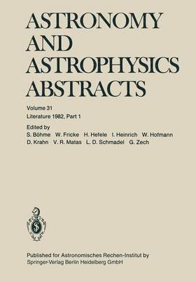 bokomslag Astronomy and Astrophysics Abstracts