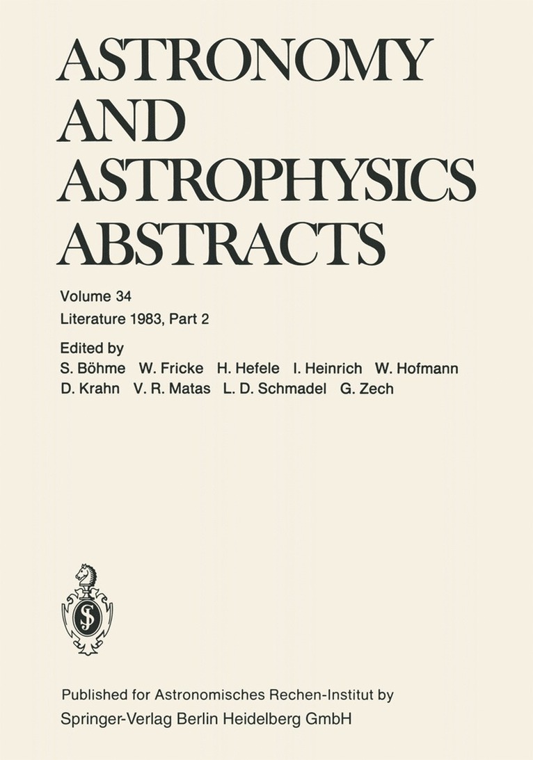 Astronomy and Astrophysics Abstracts 1