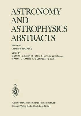 bokomslag Astronomy and Astrophysics Abstracts