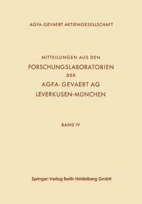 bokomslag Mitteilungen aus den Forschungslaboratorien der Agfa-Gevaert AG, Leverkusen-München