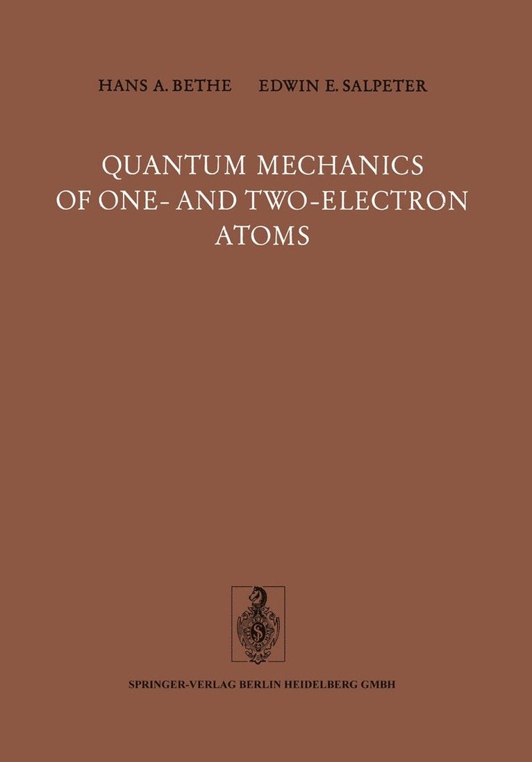 Quantum Mechanics of One- and Two-Electron Atoms 1