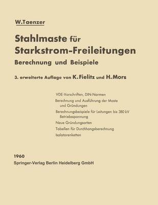 bokomslag Stahlmaste für Starkstrom-Freileitungen
