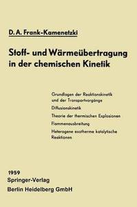 bokomslag Stoff- und Wrmebertragung in der chemischen Kinetik