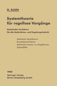 bokomslag Systemtheorie für regellose Vorgänge