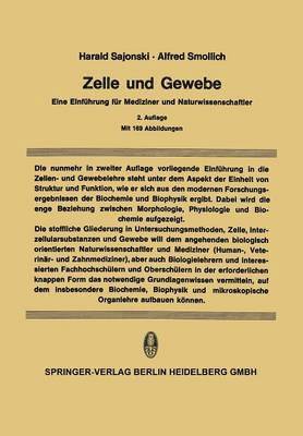 Harald Sajonski, Alfred Smollich - Zelle und Gewebe, Häftad
