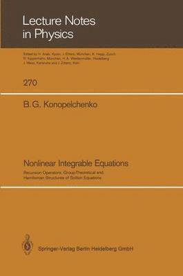 Nonlinear Integrable Equations 1