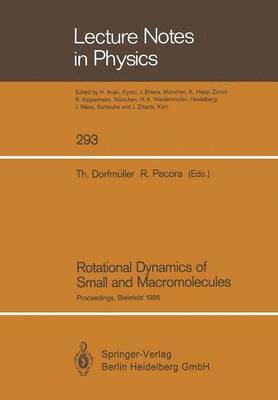 bokomslag Rotational Dynamics of Small and Macromolecules