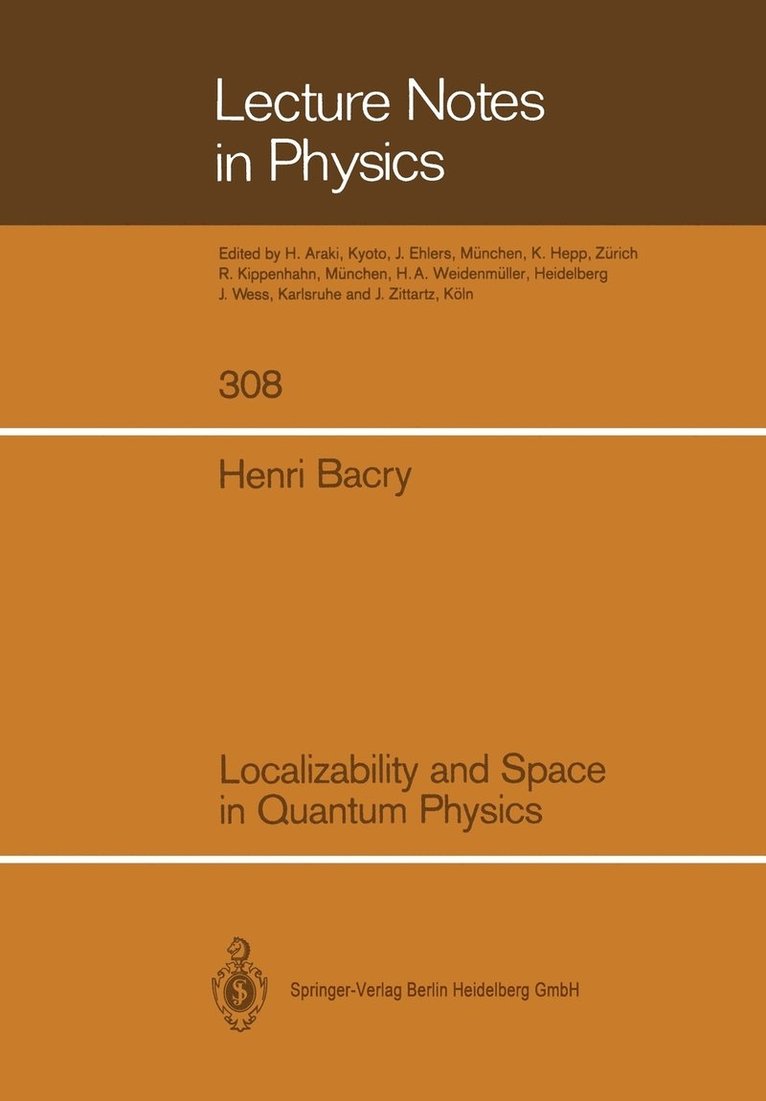 Localizability and Space in Quantum Physics 1