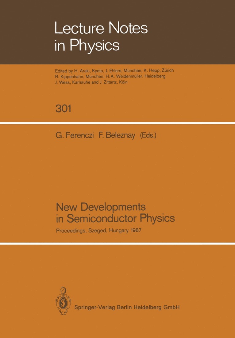 New Developments in Semiconductor Physics