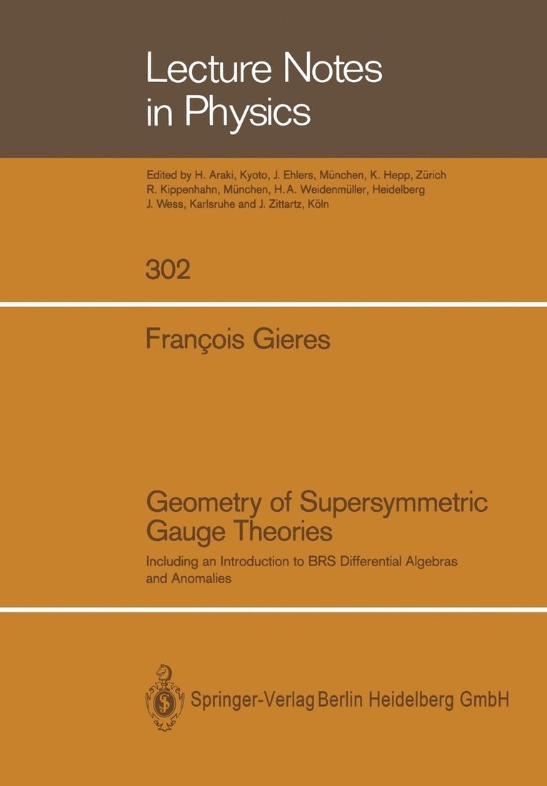 Geometry of Supersymmetric Gauge Theories 1