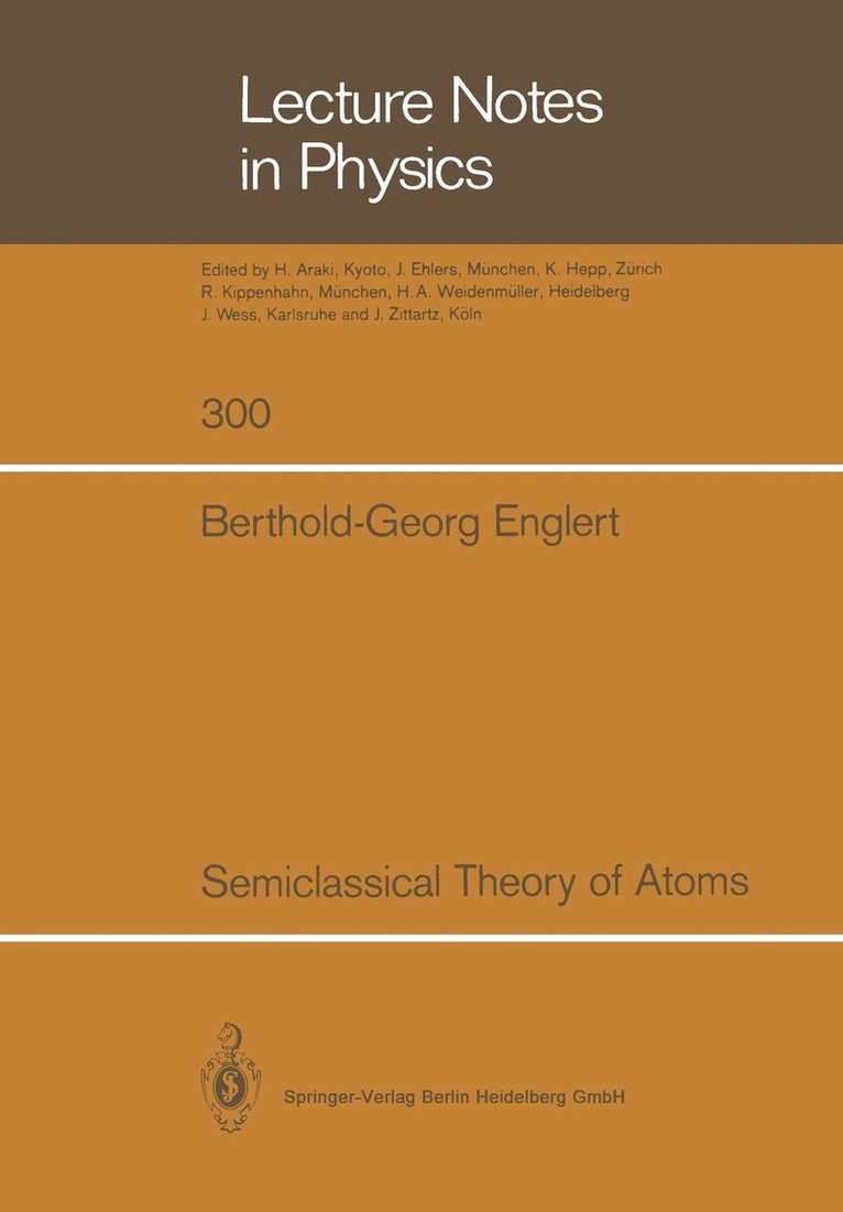 Semiclassical Theory of Atoms 1