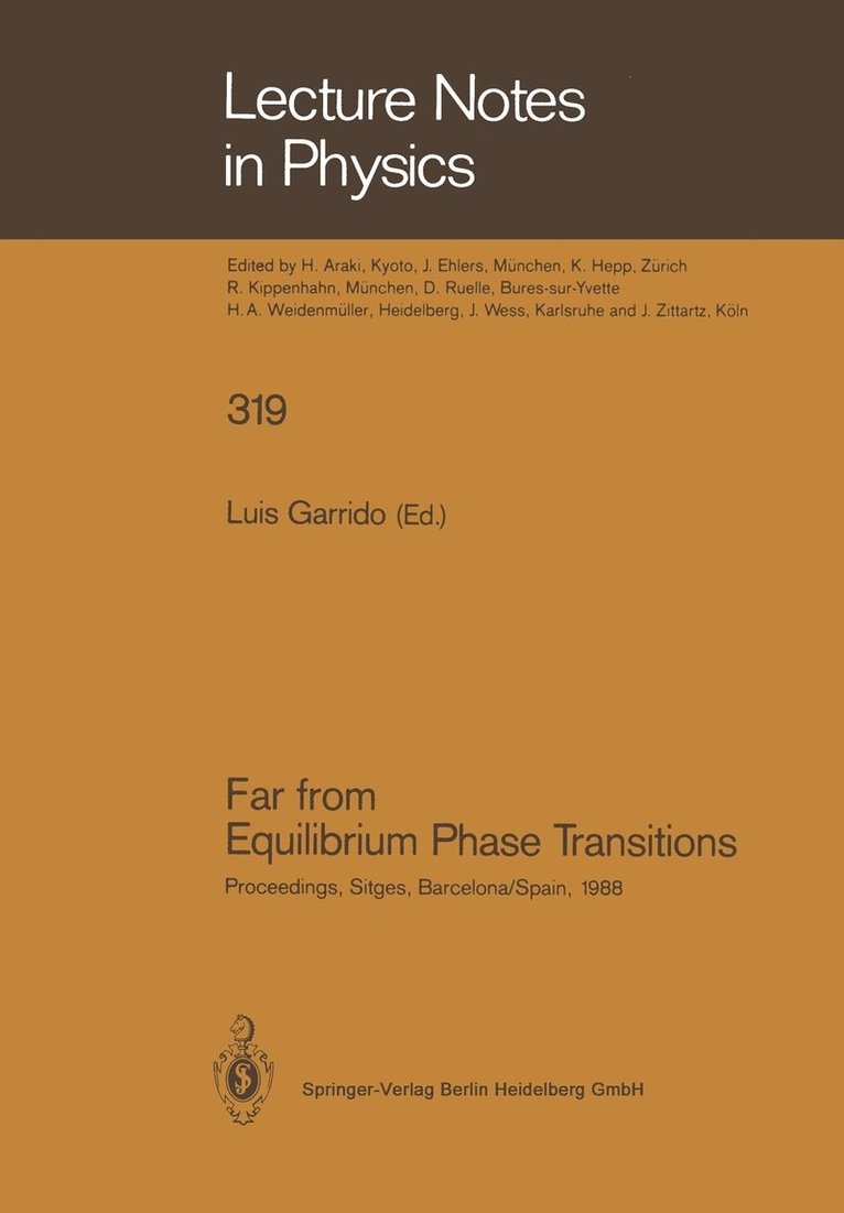 Far from Equilibrium Phase Transitions 1