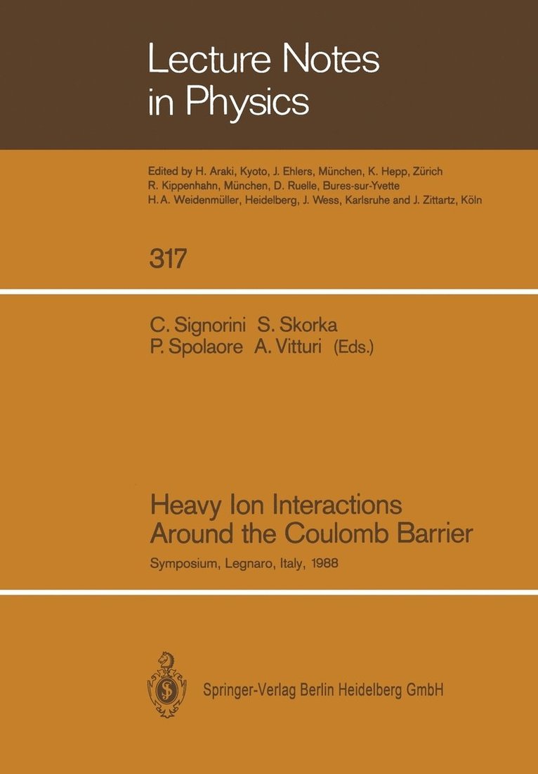 Heavy Ion Interactions Around the Coulomb Barrier 1