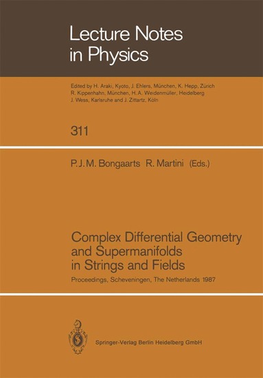 Petrus J.M. Bongaarts, R. Martini - Complex Differential Geometry and Supermanifolds in Strings and Fields, Häftad