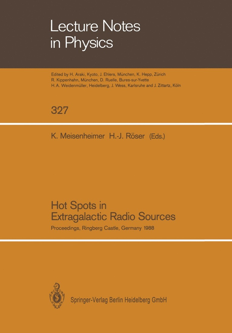 Klaus Meisenheimer, Hermann-Josef Röser, Hermann-Josef Roser - Hot Spots in Extragalactic Radio Sources, Häftad
