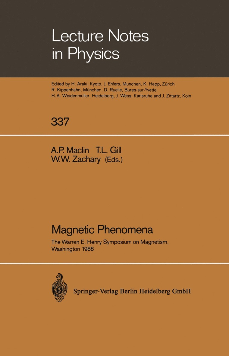Arlene P. Maclin, Tepper L. Gill, Woodford W. Zachary - Magnetic Phenomena, Häftad