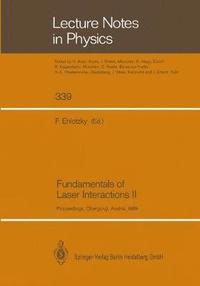 bokomslag Fundamentals of Laser Interactions II