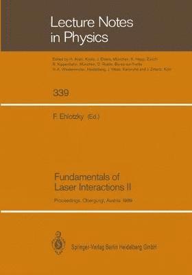 bokomslag Fundamentals of Laser Interactions II