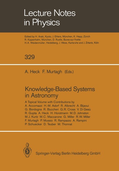 Andre HECK, Fionn Murtagh - Knowledge-Based Systems in Astronomy, Häftad