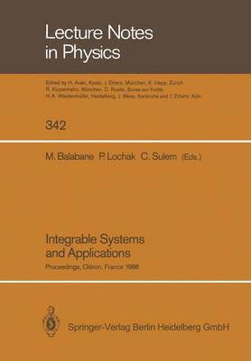 Integrable Systems and Applications 1