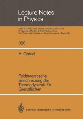 bokomslag Feldtheoretische Beschreibung der Thermodynamik für Grenzflächen
