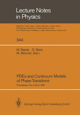 PDEs and Continuum Models of Phase Transitions 1