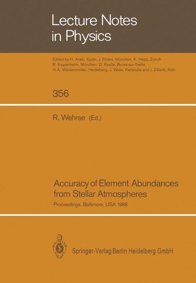 bokomslag Accuracy of Element Abundances from Stellar Atmospheres