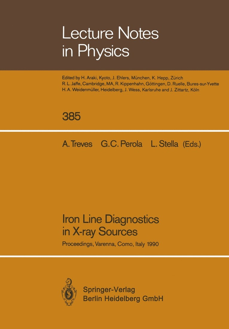 Aldo Treves, Giulio C. Perola, Luigi Stella - Iron Line Diagnostics in X-ray Sources, Häftad