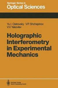 bokomslag Holographic Interferometry in Experimental Mechanics