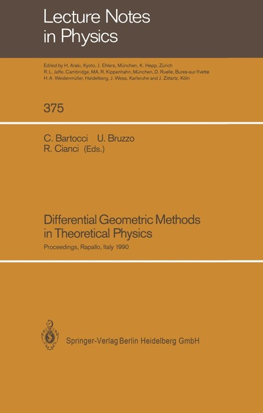 CLAUDIO BARTOCCI, Ugo Bruzzo, Roberto Cianci - Differential Geometric Methods in Theoretical Physics, Häftad