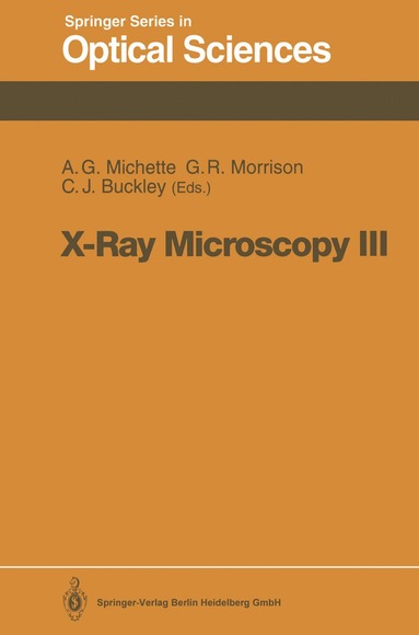 bokomslag X-Ray Microscopy III