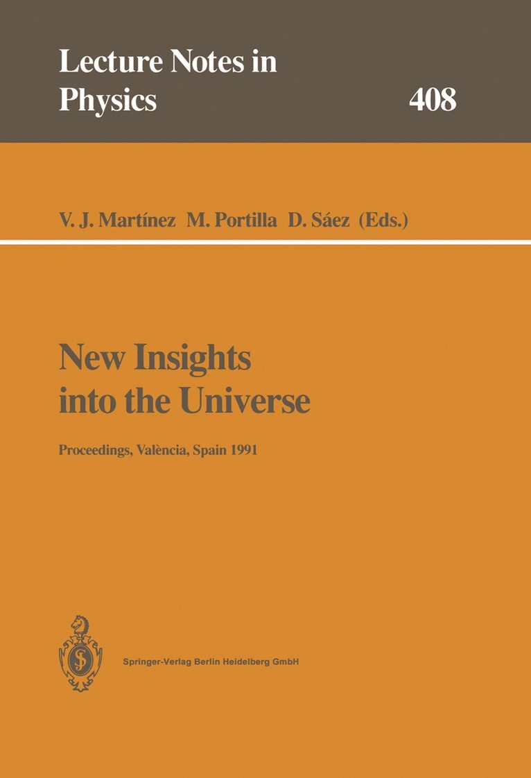 New Insights into the Universe 1