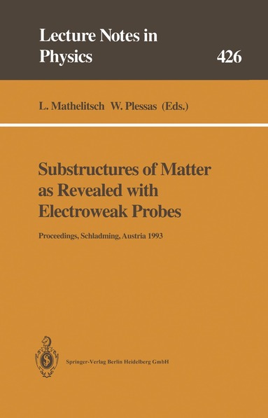 Leopold Mathelitsch, Willibald Plessas - Substructures of Matter as Revealed with Electroweak Probes, Häftad